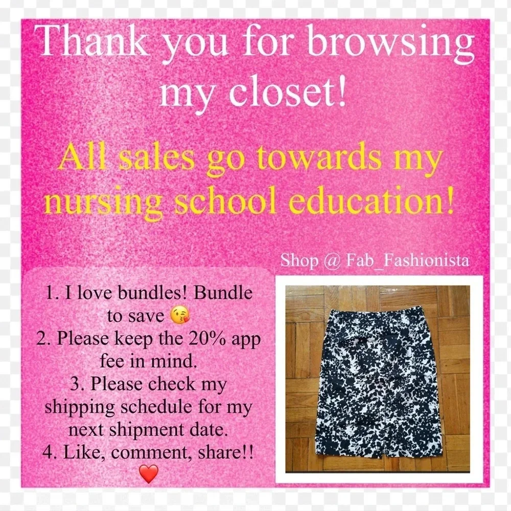 Old Navy Floral Knee length pencil skirt size 4